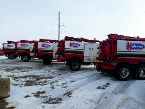winter vacuum excavation services trucks Denver